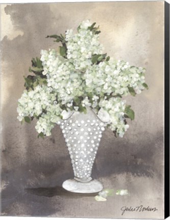 Framed Hobnail Lilacs Print