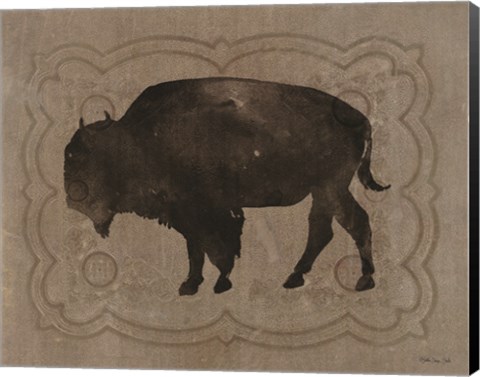 Framed Buffalo Impression 2 Print