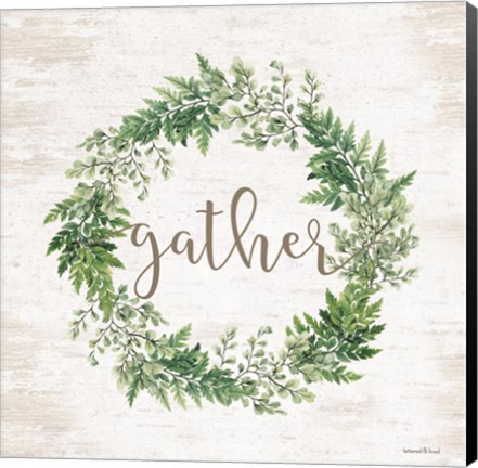 Framed Gather Wreath Print