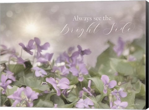 Framed Always See the Bright Side Print