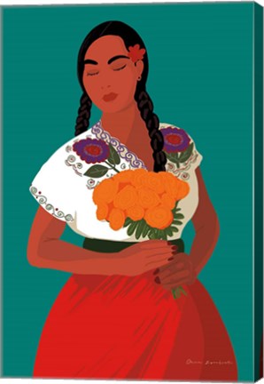 Framed Mexican Woman II Print