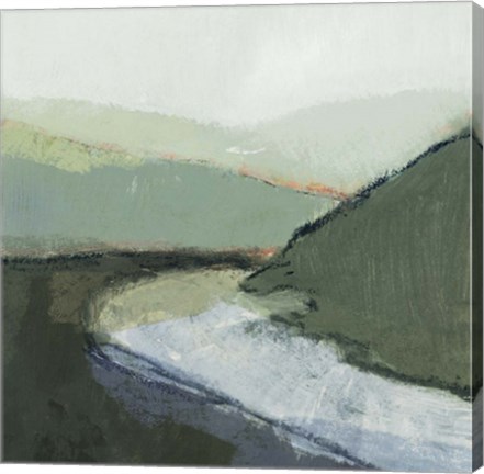Framed Riverbend Landscape I Print