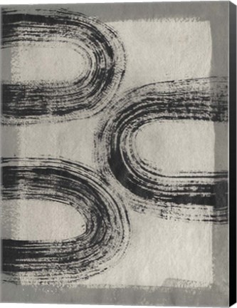 Framed Grey Linear Path III Print