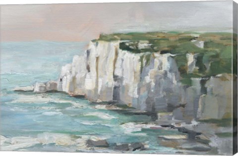 Framed White Sea Cliffs II Print