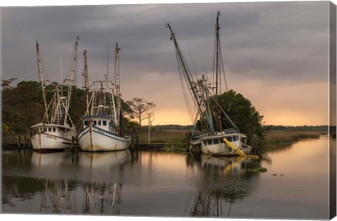 Framed Trawlers Print