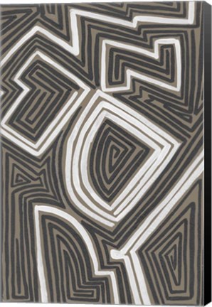Framed Abstract Maze III Print