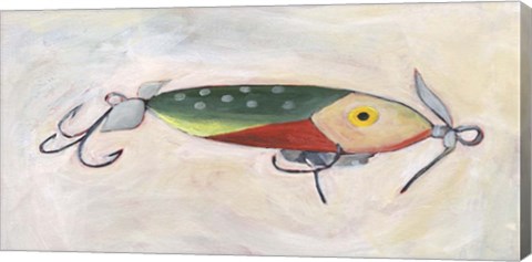 Framed Retro Fishing Lure III Print