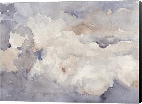 Framed Clouds in Neutral II Print
