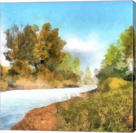 Framed Down Stream II Print