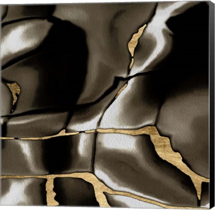 Framed Golden Shimmer III Print