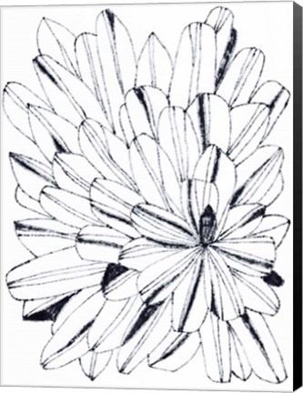 Framed Monochrome Kaleidoscope II Print