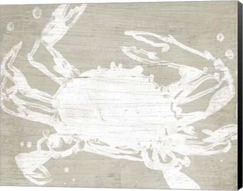 Framed Weathered Crab II Print