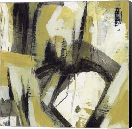 Framed Citron Rhythm I Print