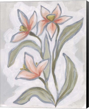 Framed Petal Impasto II Print