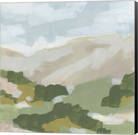 Framed Hillside Impression I Print