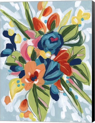 Framed Petal Pop I Print