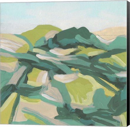 Framed Layered Topography II Print