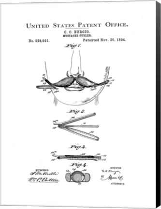 Framed Bath Time Patents II Print