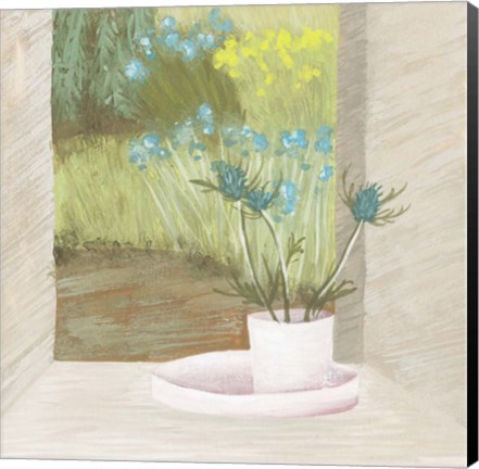 Framed Window Plants I Print