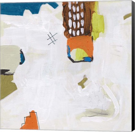 Framed Neon City Lights II Print