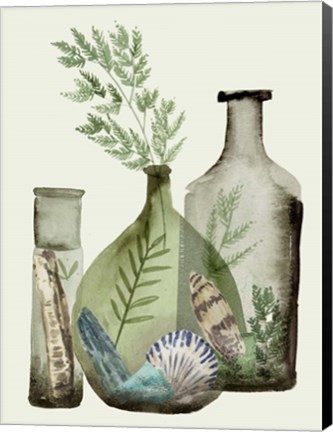 Framed Ocean in a Bottle IV Print