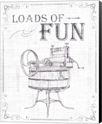 Framed Laundry Today IV Print