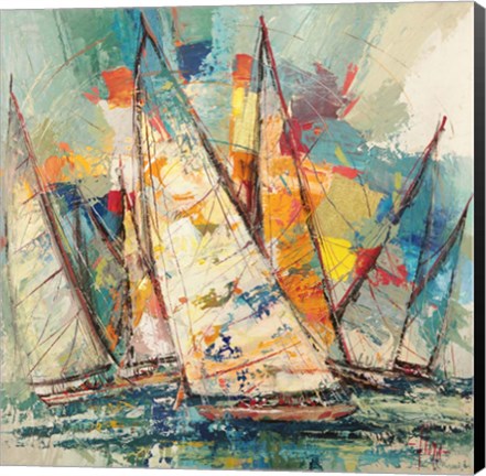 Framed Regata Sull&#39;oceano Print