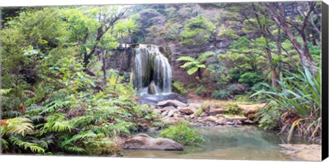 Framed Rainforest waterfall Print