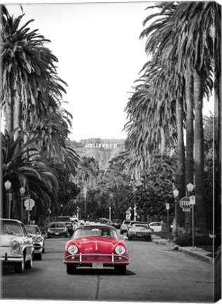 Framed Boulevard in Hollywood Print