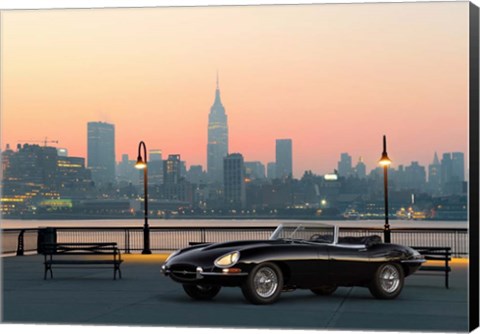 Framed Vintage Spyder in NYC Print