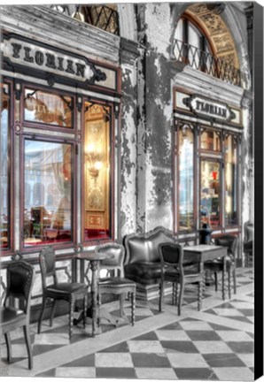 Framed Caffe Florian, Venezia Print