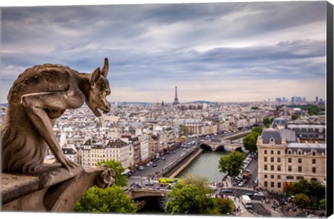 Framed Guardian of the City I Print