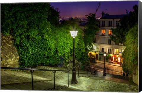 Framed Montmartre Steps Print