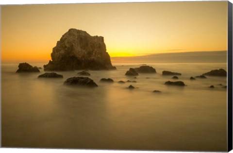 Framed Mendocino Coast Meditation Print