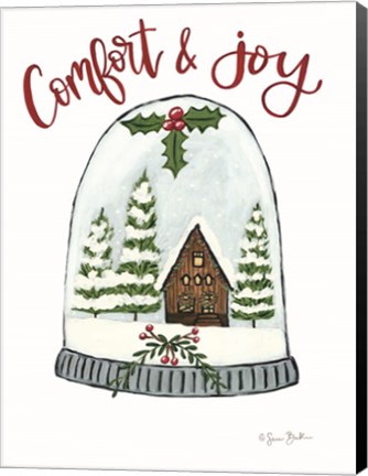 Framed Comfort and Joy Cabin Print