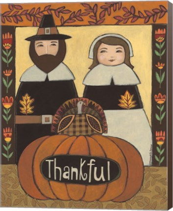 Framed Thankful Pilgrims Print