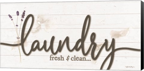 Framed Laundry Fresh &amp; Clean Print