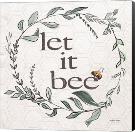 Framed Let It Bee Print