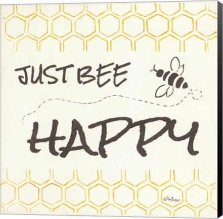 Framed Just Bee Happy Print