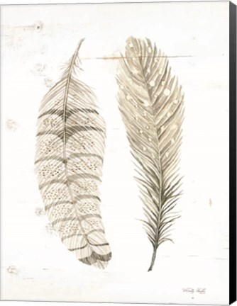 Framed Feather I Print