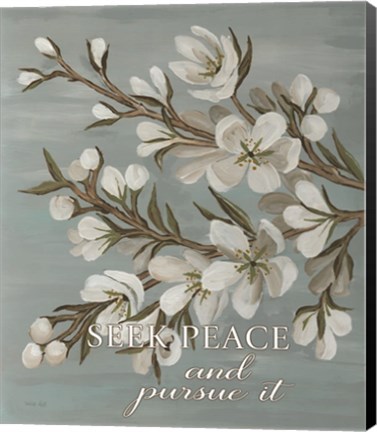 Framed Seek Peace Print