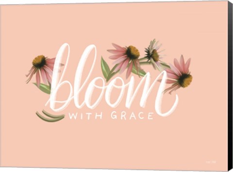 Framed Bloom with Grace Print