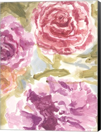Framed Warm Violet 1 Print