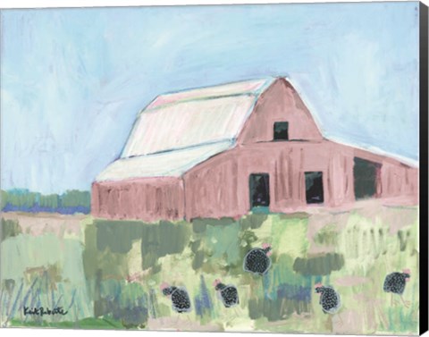 Framed Pastel Barn II Print