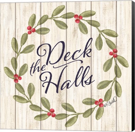 Framed Deck the Halls Print