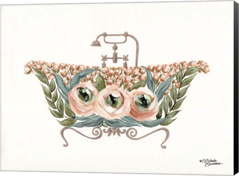 Framed Vintage Bathtub Print