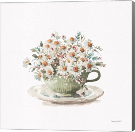 Framed Garden Tea 01 Print