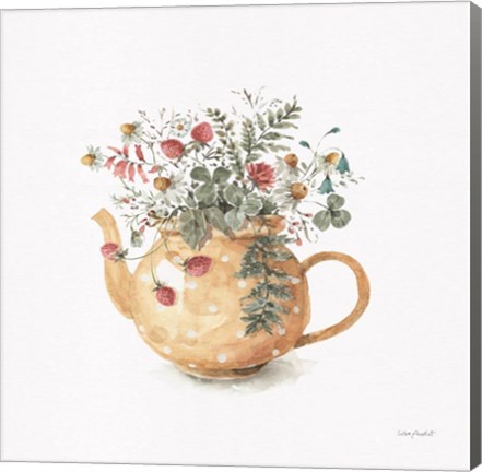 Framed Garden Tea 02 Print
