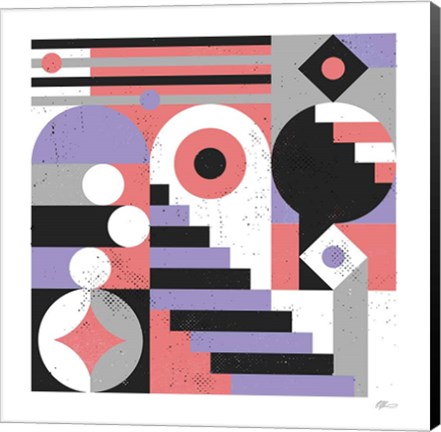 Framed Abstract Stairs Print