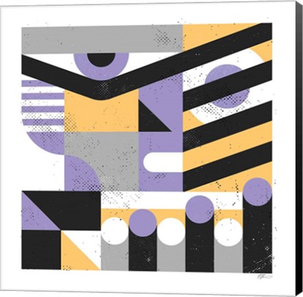 Framed Abstract Face Print